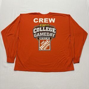 Gildan ESPN College GameDay Crew Long Sleeve T-Shirt Home Depot Orange Size 2XL